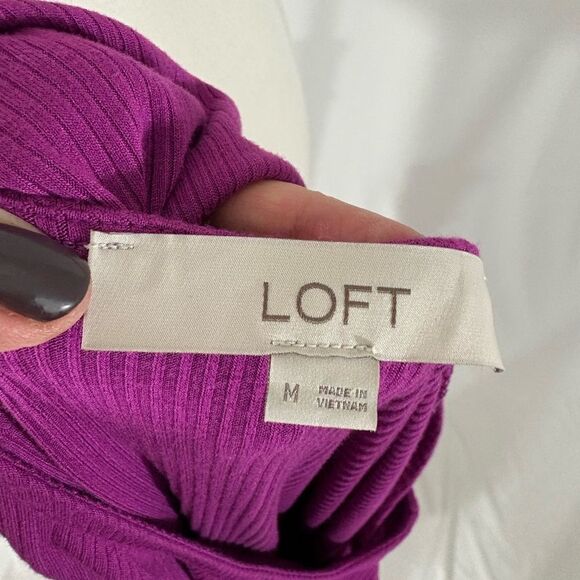 LOFT Sleeveless Magenta Maxi Dress - Picture 6 of 7